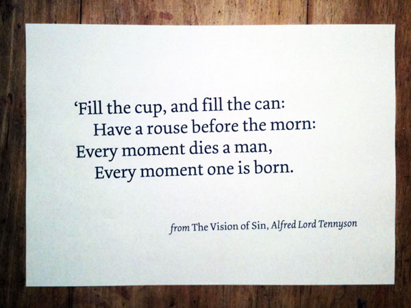 Slide 14: Tennyson's The Vision of Sin